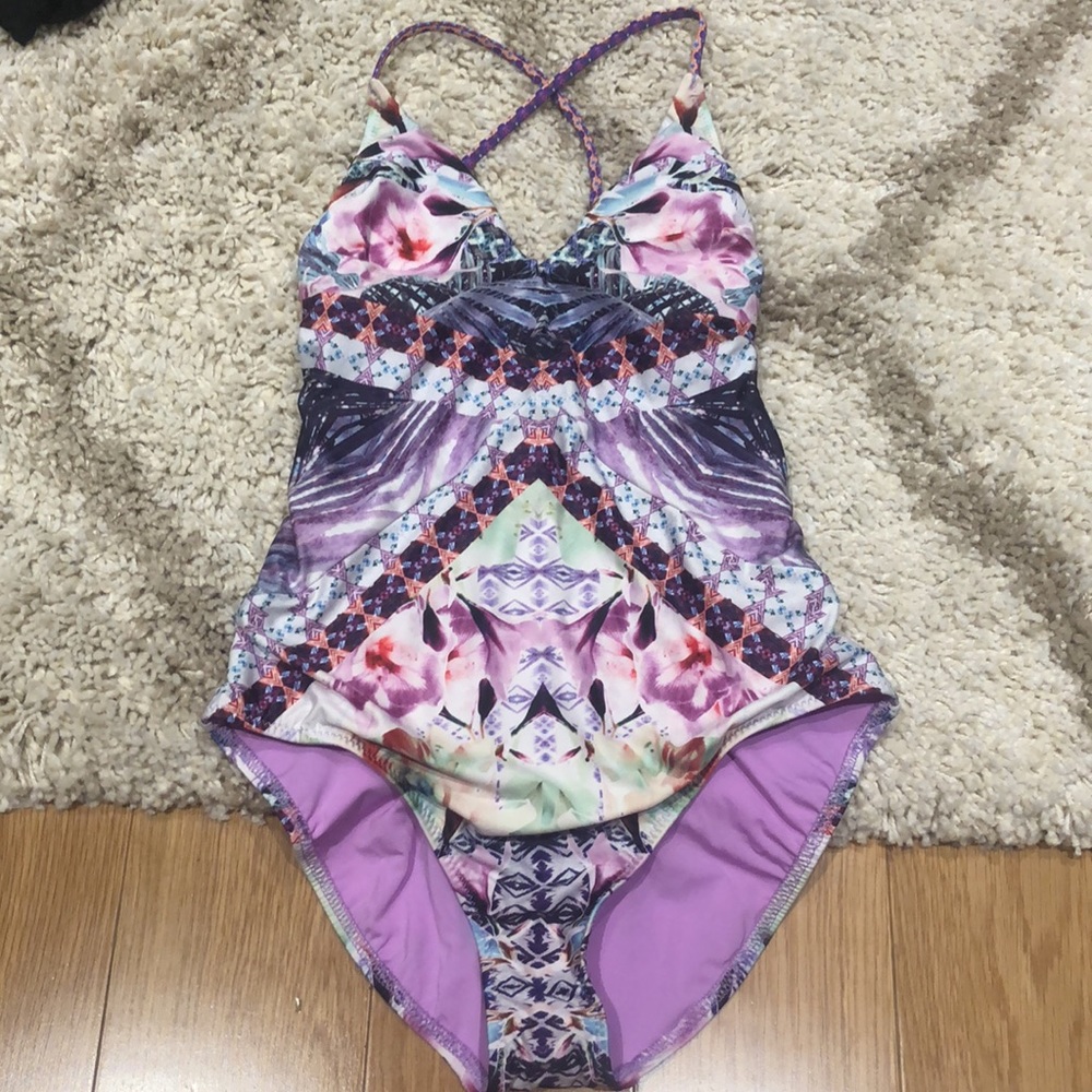 Nanette Lepore multi color swimsuit size S
